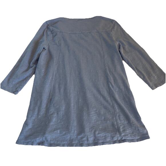 Chico's Women's 3/4 Sleeve “The Ultimate Tee” Light Blue V-neck Size 0 (small) - Picture 6 of 12